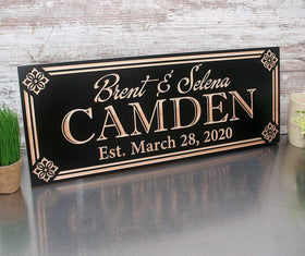Engraved Family Signs