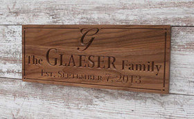Personalized Last Name Sign