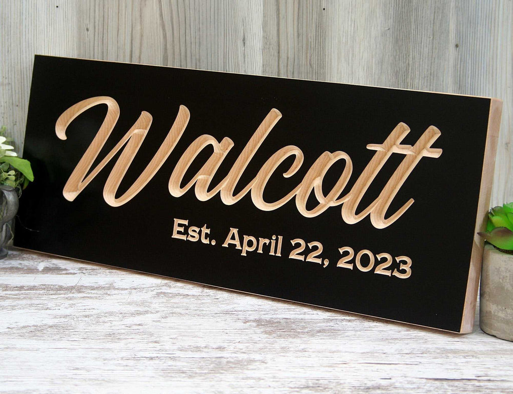 Custom Carved Plaque
