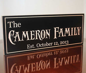 Personalized Last Name Sign