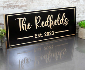 Family Name Plaque
