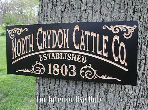 Custom Ranch Sign - Personalized Entrance Sign