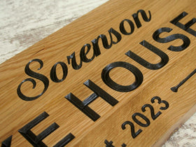 Custom Wooden Cabin Signs