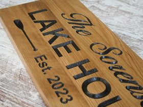 Rustic Lake House Signage