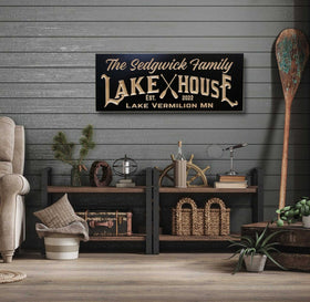 Rustic Welcome Sign - Warm Rustic Welcome Greeting