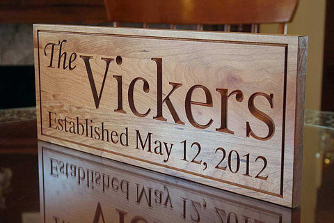 Custom Established Date Sign