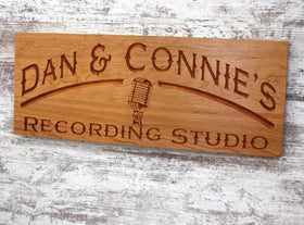 Studio Decor with microphone grapfic
