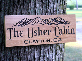 Rustic Lake House Signage