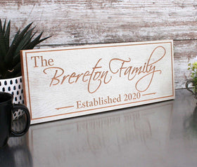 Personalized Family Name Sign