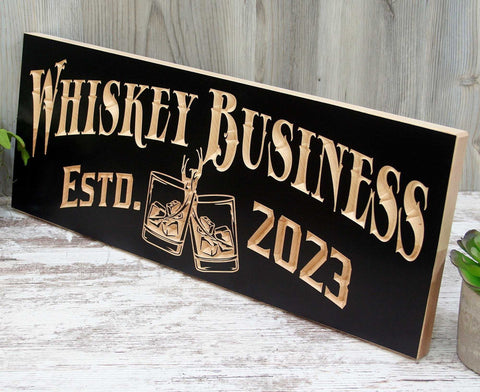 Personalized Bartender Name Sign