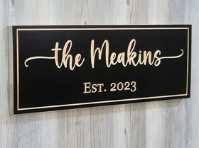 Family Name Plaque
