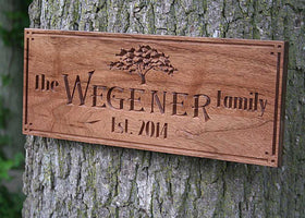 Personalized Wooden Cabin Sign