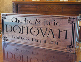 Custom Last Name Sign