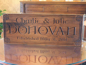 Personalized Family Established Sign