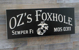 Engraved Military Signs