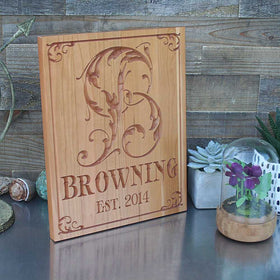 Monogrammed Anniversary Gift