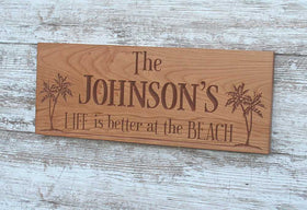 Rustic Family Sign - Vintage-Style Family Name Plaque