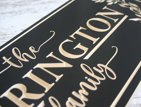 Personalized Last Name Sign