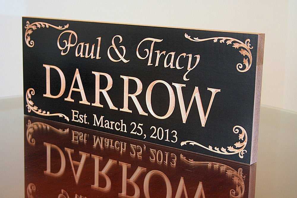 Wedding Gift Last Name Establish