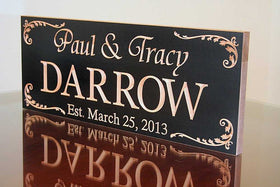 Wedding Gift Last Name Establish