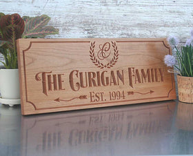 Family Name Plaque