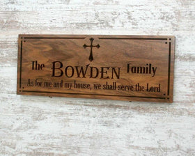 Last Name Wood Sign With Established Date