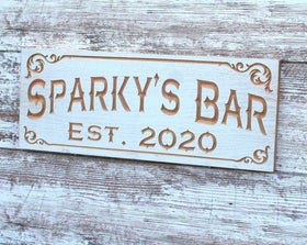 Bar Name Sign