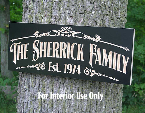 Custom Carved Bar Sign