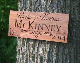 Family Wood Sign