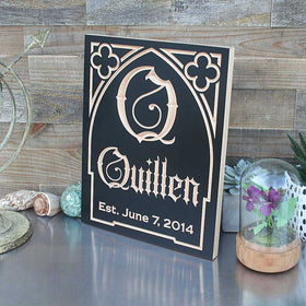 Custom Monogram Wedding Sign