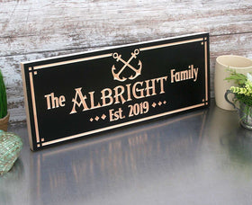 Rustic Wood Sign - Handcrafted Rustic Wooden Signage