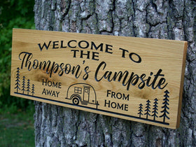 Personalized Wooden Lodge Sign
