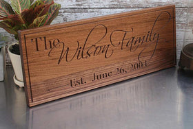 Wooden Wedding Sign