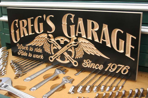 Motorcycle Signs For Garage