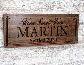 Large Family Name Sign