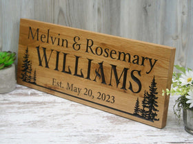 Custom Wooden Cabin Signs