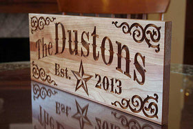 Last Name Established Sign