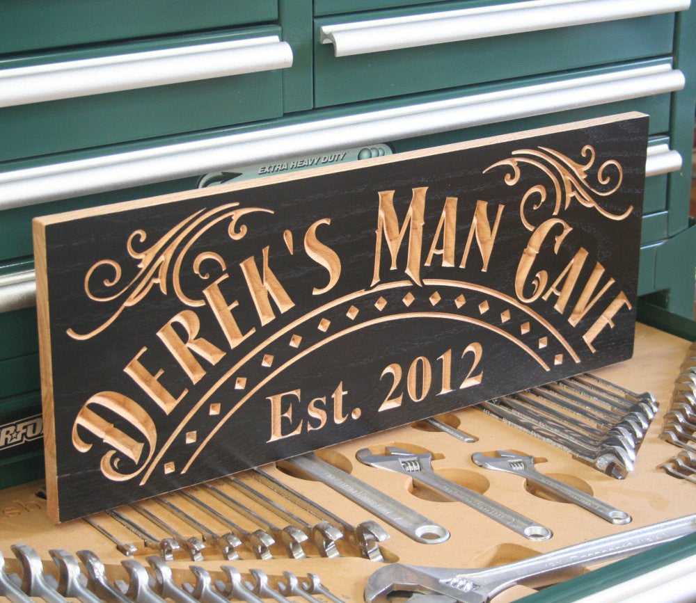 Cave Sign Handcrafted Lodge Signs