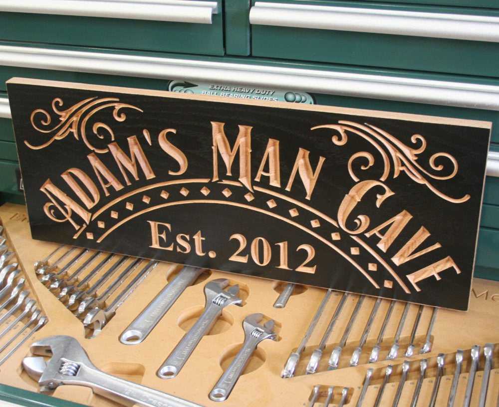 Unique Wooden Man Cave Signs