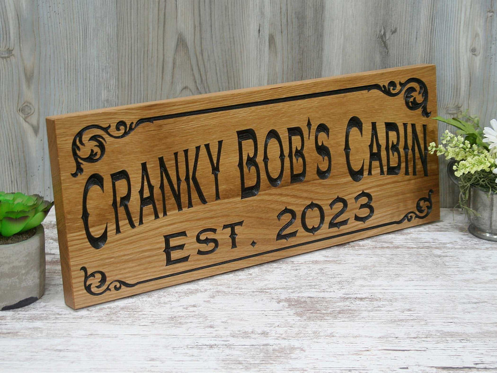 Rustic Tree-Themed Sign