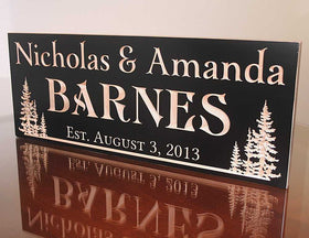 Customized Family Name Plaque