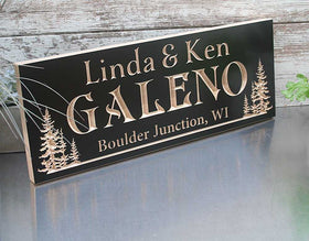 Rustic Tree-Themed Family Sign