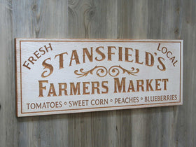 Organic Market Signs
