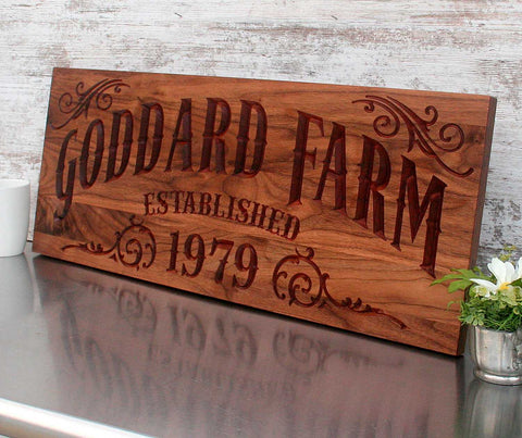 Farm Name Sign - Identity Sign For Farms