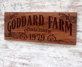 Custom Farm Ranch Signs - Bespoke Ranch Signage