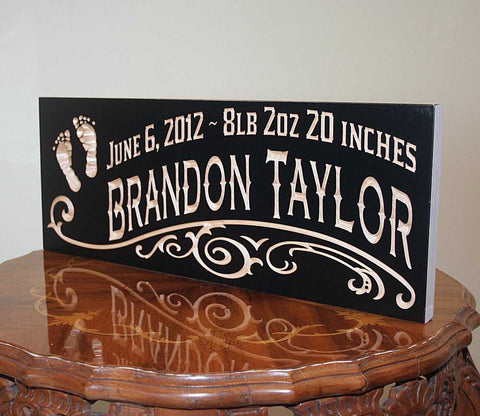 Personalized Wood Sign Display