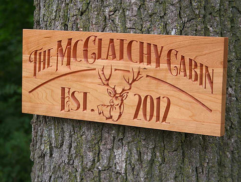 Personalized Carved Wooden Sign