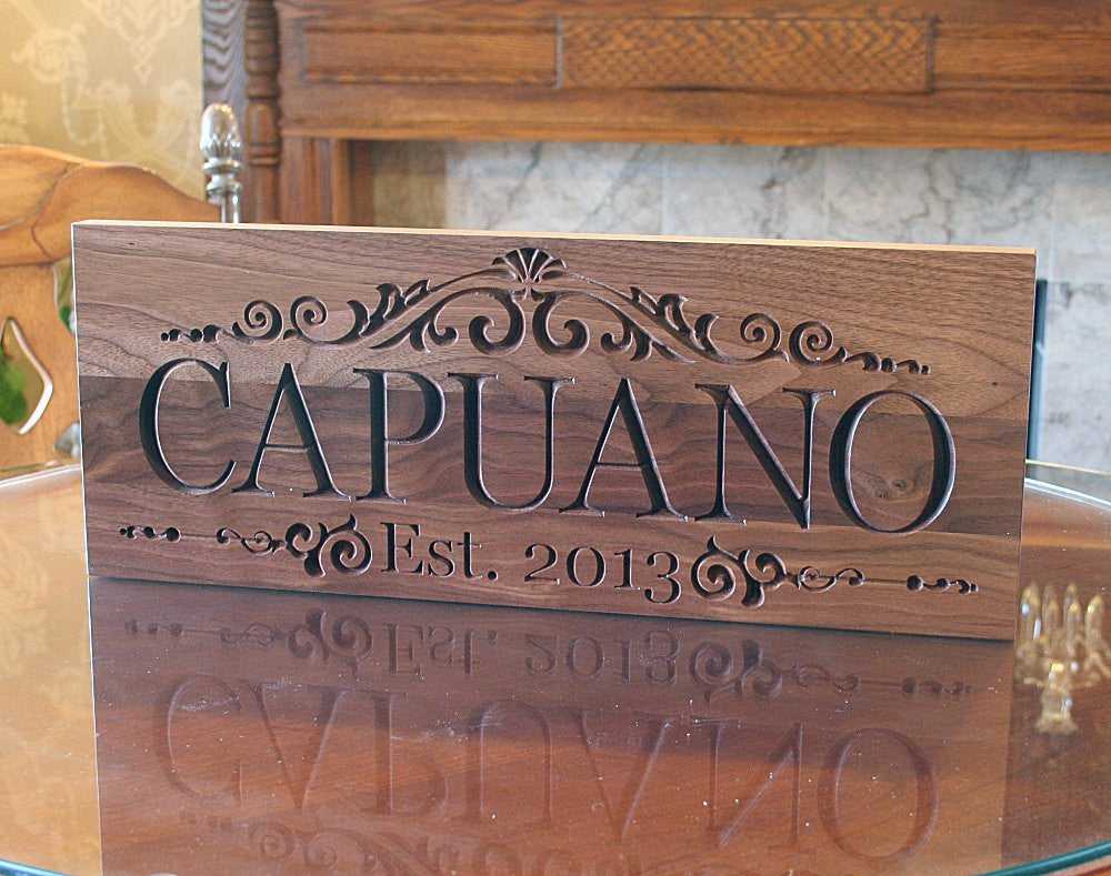 Personalized-Carved-Wood-Wedding-Date-Sign-5th-Anniversary-Gift-LM-W ...