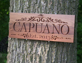 Personalized Carved Sign