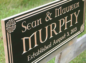 Personalized Last Name Wood Sign